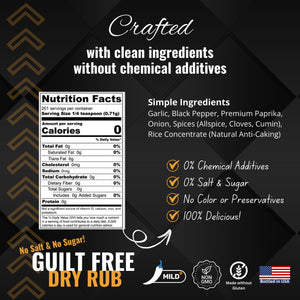 Shake to Elevate - Guilt Free (No Salt & No Sugar) No Salt BBQ Dry Rub