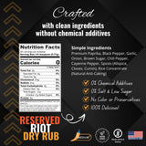 Shake to Elevate - Reserved Riot (Medium Spicy) No Salt BBQ Dry Rub
