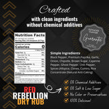 Shake to Elevate - Red Rebellion (Hot & Spicy) No Salt BBQ Dry Rub Seasoning