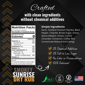 Shake to Elevate - Smokey Sunrise No Salt BBQ Dry Rub Seasoning