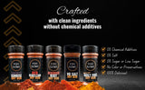 Shake to Elevate - No Salt BBQ Dry Rub Collection Seasoning Gift Box Set | No Salt Seasoning | Heart Healthy | Diet Friendly | 0% Chemical Additives | 0% Preservatives or Color | All Natural Ingredient & Listed (set of 5 flavors)